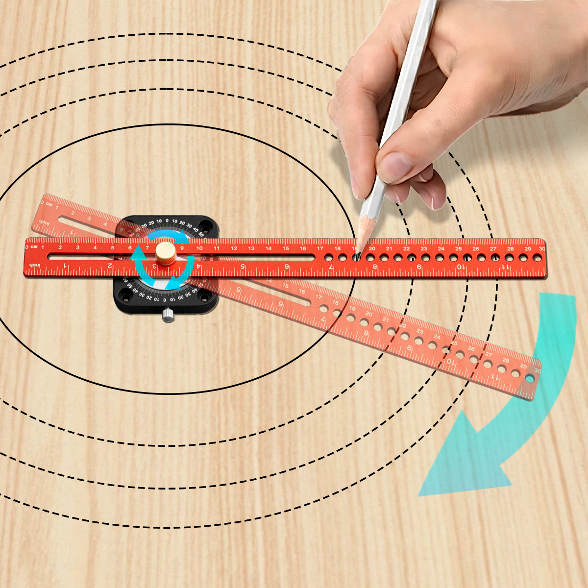 Woodworking Gauge - New Woodworking Scriber 360° Precision T-type
