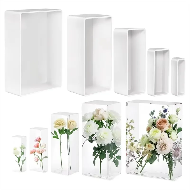 Woodworking Resin - 3D Rectangle Cuboid Epoxy Resin Silicone