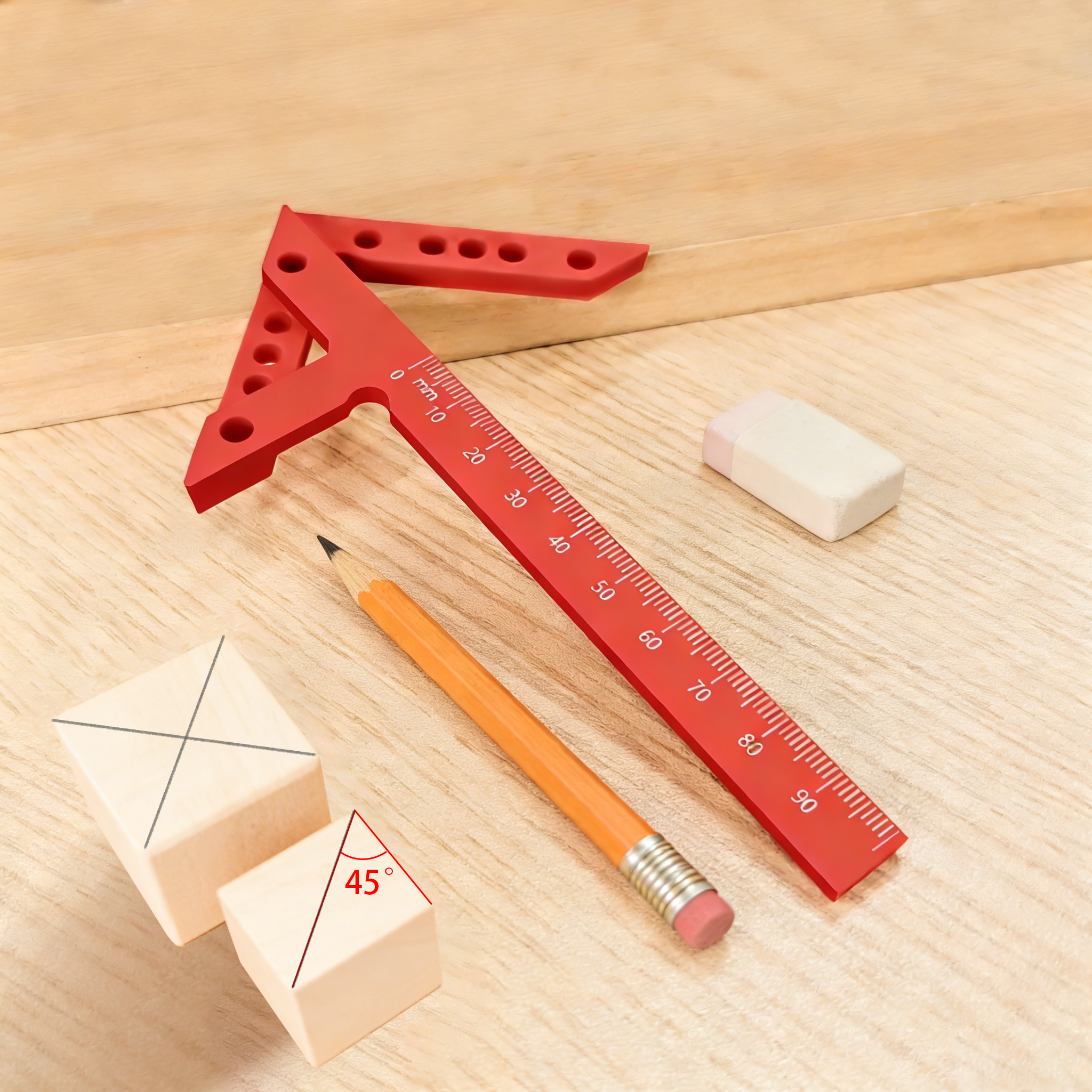 Woodworking Gauge - Woodworking Center Line Scriber Multi-function Plastic