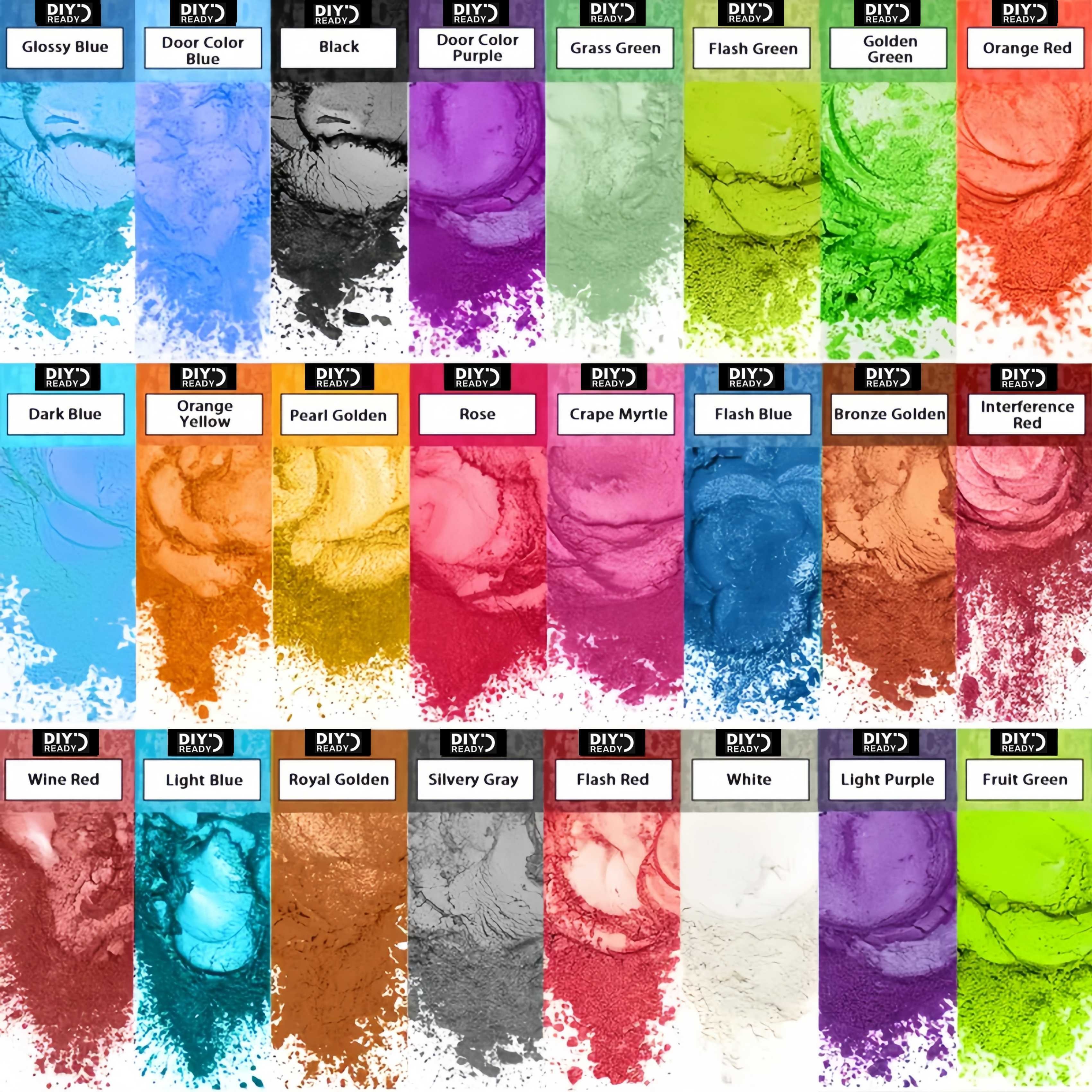 Woodworking Resin - 24 Colors/8 Colors 5g 0.18oz Pearlescent