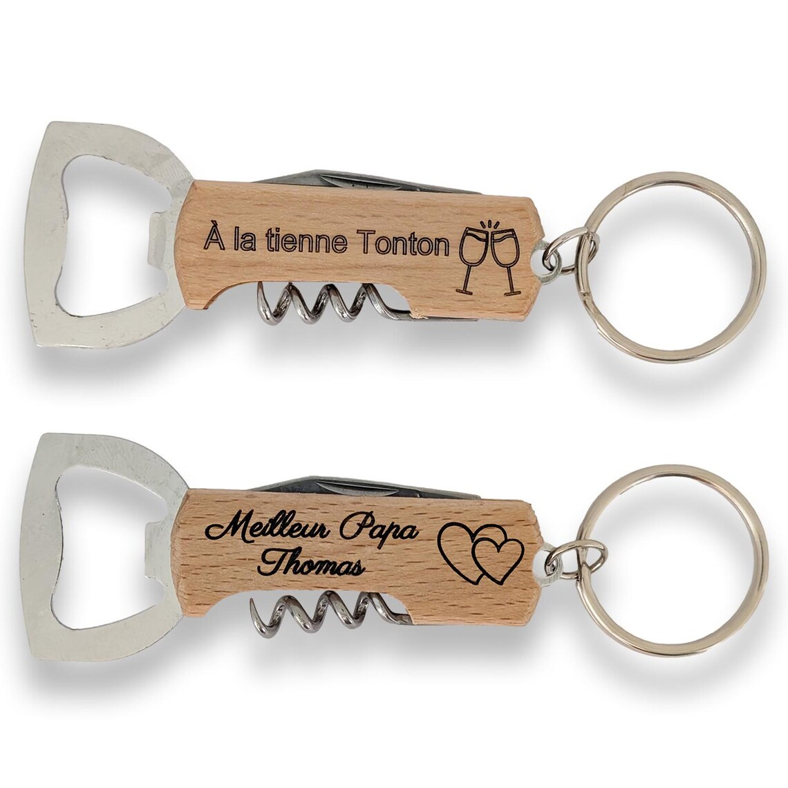 Woodworking Logos - 50*Personalized Beer/Wine Bottle Opener, Multifunctional Portable