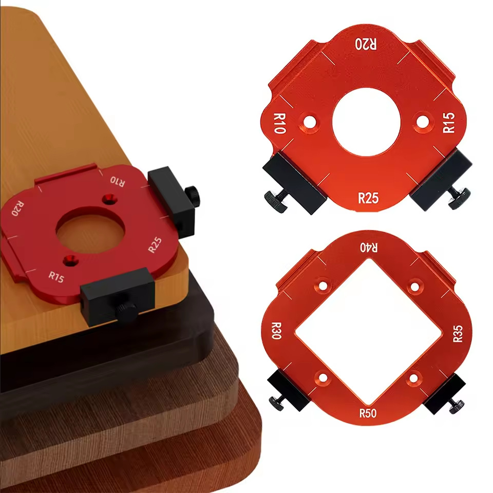 Woodworking Project Plans - 2Pcs Aluminum Alloy Radius Jig Templates