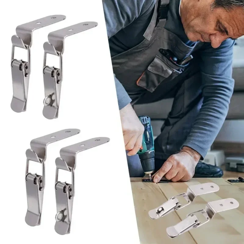 Woodworking Project Plans - 2/4/8PCS 90 Degree Duck-mouth Buckle Hook