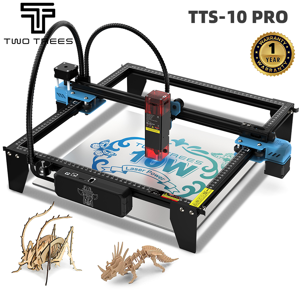 Woodworking Logos - TWOTREES TTS-10 Pro Laser Engraver Stainless