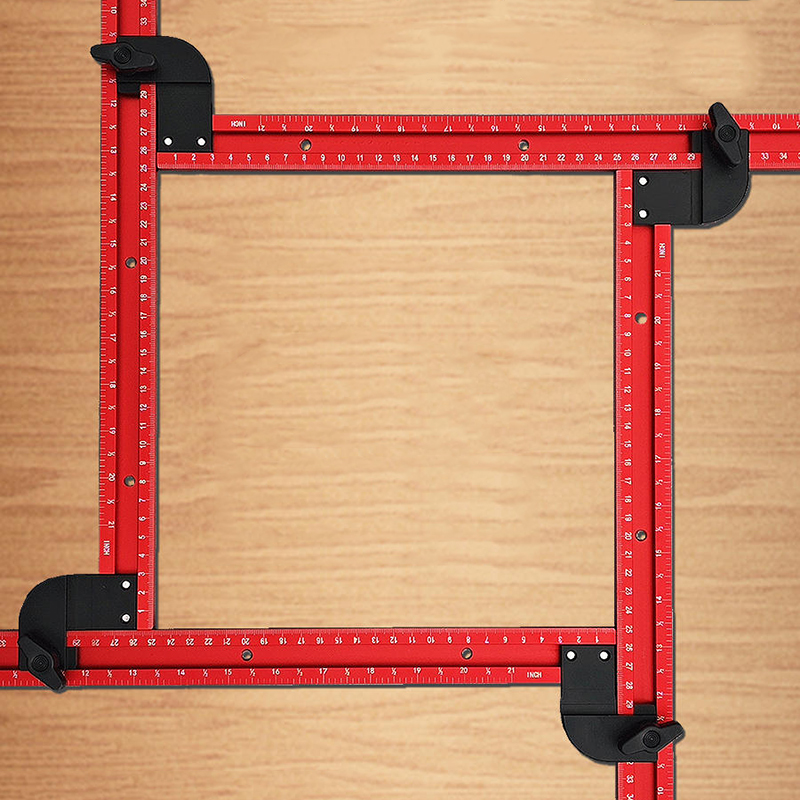 Woodworking Project Plans - 59cm Adjustable Square Router Template Guide,