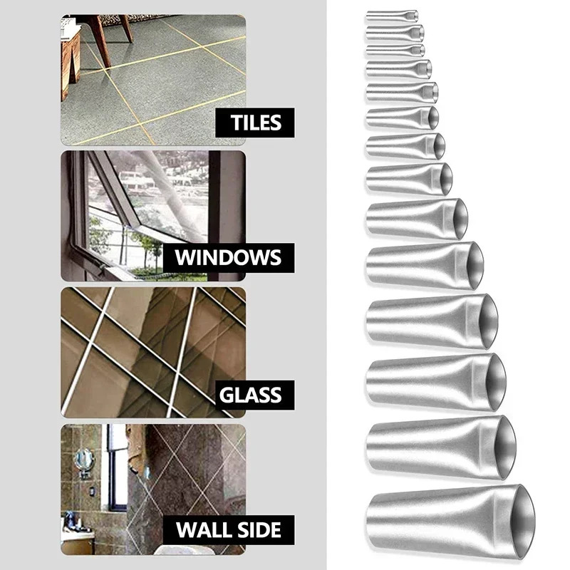 14PCS Stainless Steel Caulk No - Woodworking Glue Applicator บทวิจารณ์และราคา