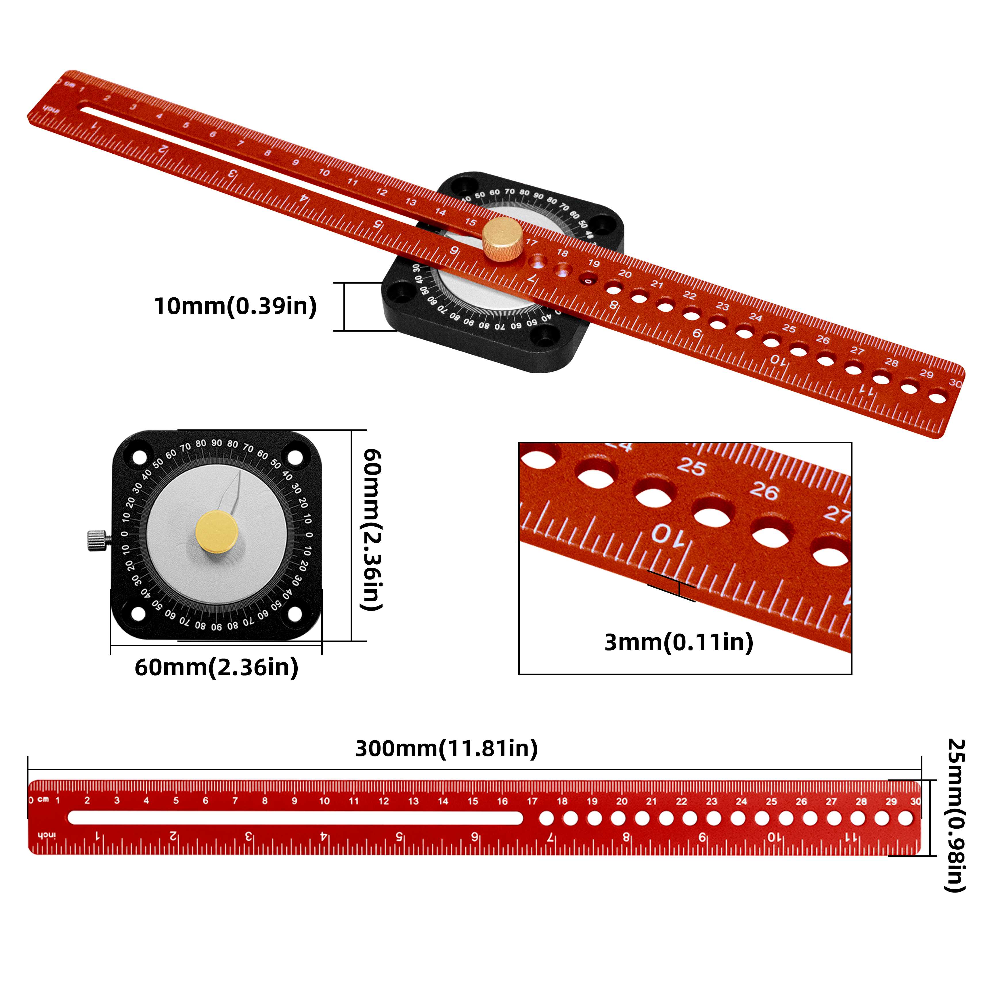 New Woodworking Scriber 360° P - Woodworking Gauge บทวิจารณ์และราคา