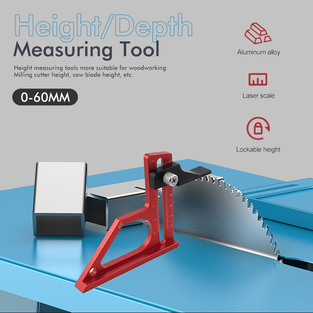 Depth Height Measuring Tool wi - Woodworking Gauge บทวิจารณ์และราคา