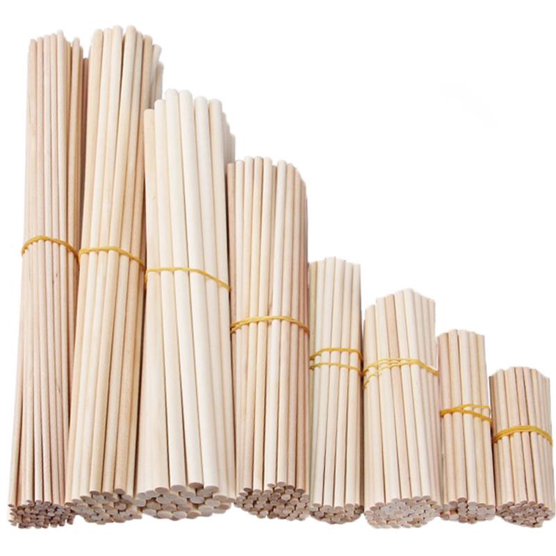 Round Wooden Stick for Crafts  - Woodworking Class บทวิจารณ์และราคา