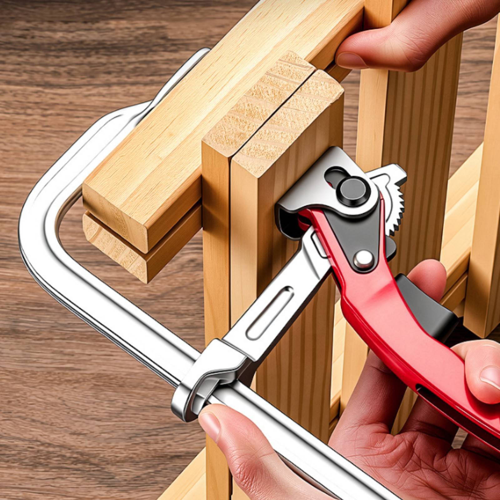 2 Pieces Ratchet F Clamp Indus - Woodworking Hand Tools บทวิจารณ์และราคา