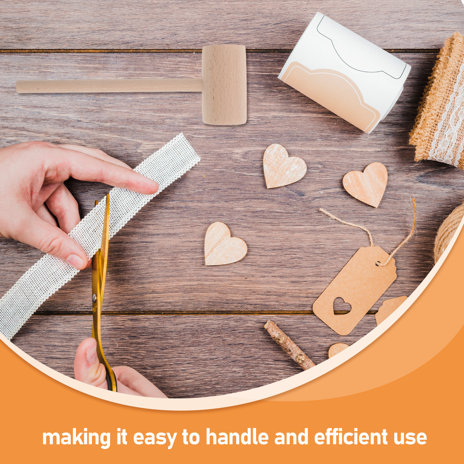 Wooden Crafting Hammer DIY Woo - Wooden Mallet Carving บทวิจารณ์และราคา