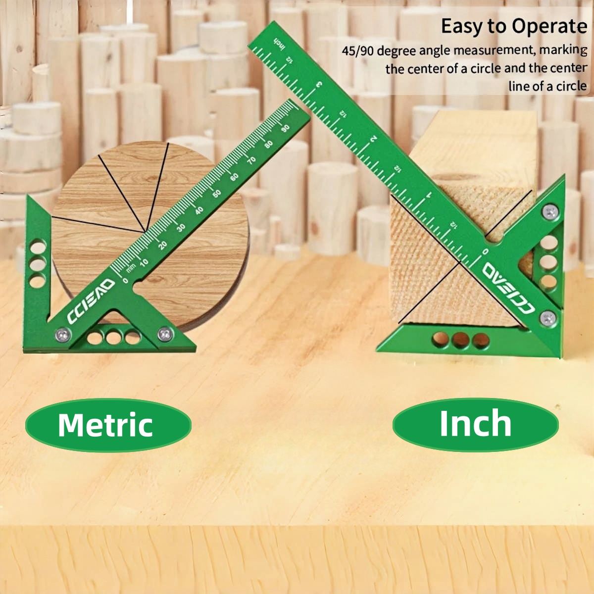 Aluminum Alloy Center Finder L - Woodworking Gauge บทวิจารณ์และราคา