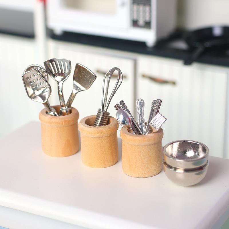 Miniature Kitchen Utensils Set - Woodworking Tool บทวิจารณ์และราคา