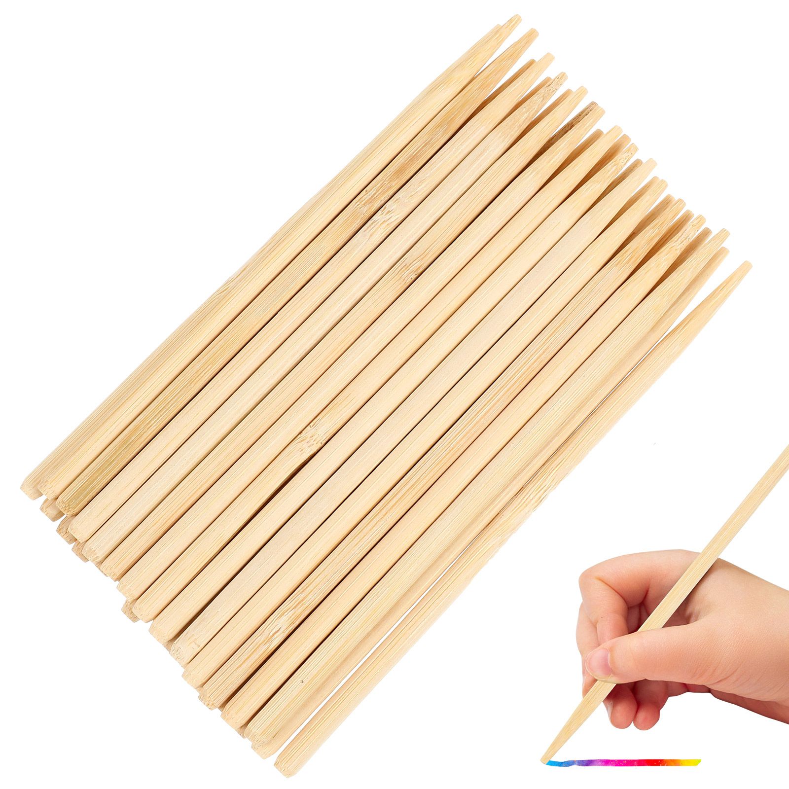 30pcs Scratch Bamboo Pens Wax  - Woodworking For Kids บทวิจารณ์และราคา