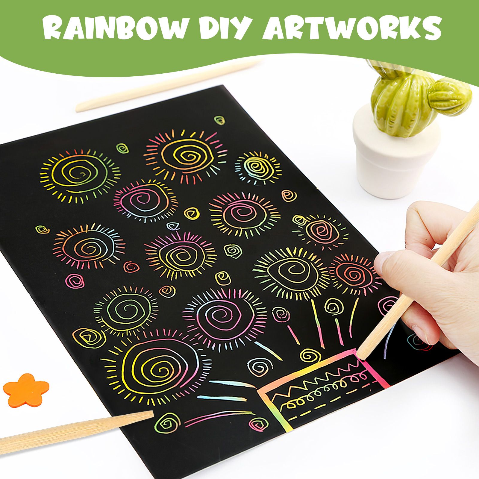 30pcs Scratch Bamboo Pens Wax  - Woodworking For Kids บทวิจารณ์และราคา