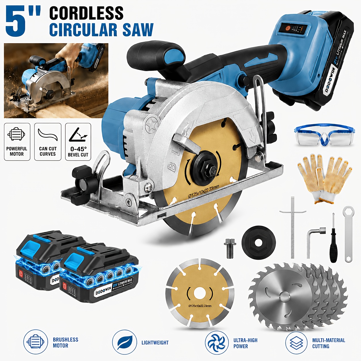 Brushless Circular Saw Kit - 2 - Woodworking Kits บทวิจารณ์และราคา