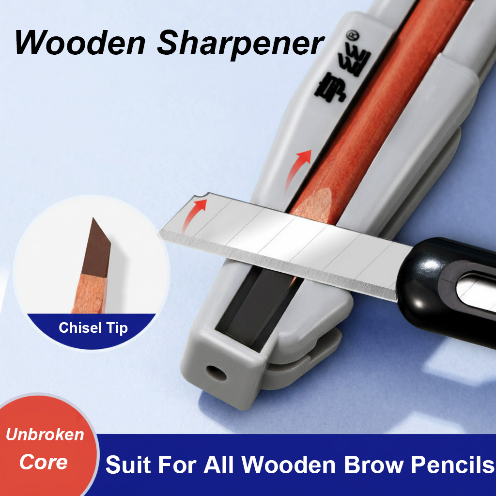 Wooden Eyebrow Pencil Sharpene - Woodworking Tool บทวิจารณ์และราคา