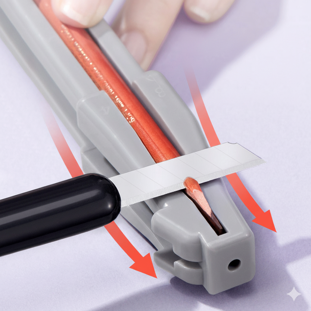 Wooden Eyebrow Pencil Sharpene - Woodworking Tool บทวิจารณ์และราคา