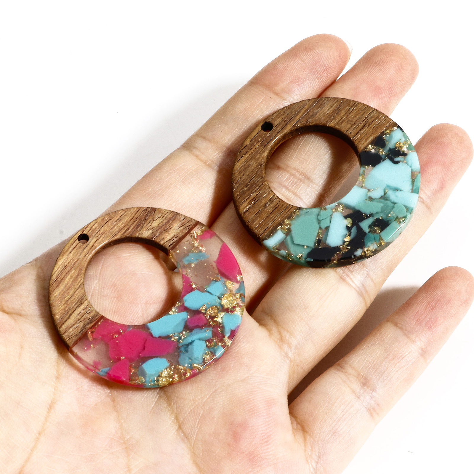 2Piece Vintage Wooden Charms R - Woodworking Resin บทวิจารณ์และราคา