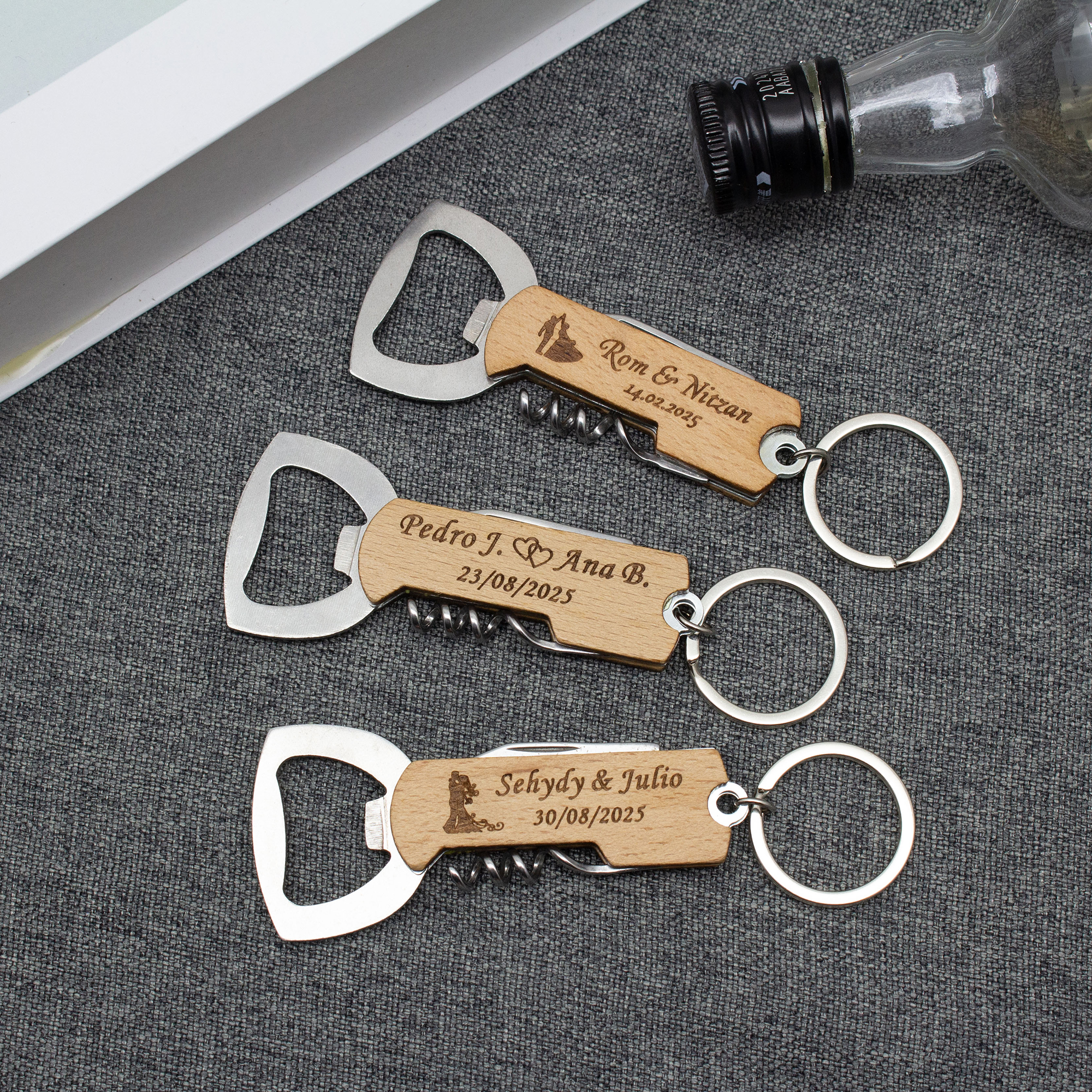 50*Personalized Beer/Wine Bott - Woodworking Logos บทวิจารณ์และราคา