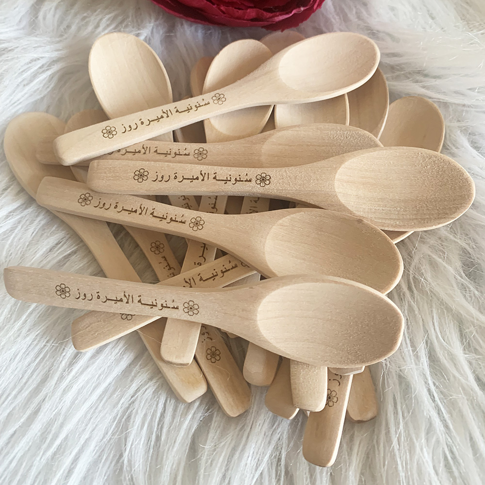 Custom Logo Wooden Spoon Honey - Woodworking Logos บทวิจารณ์และราคา