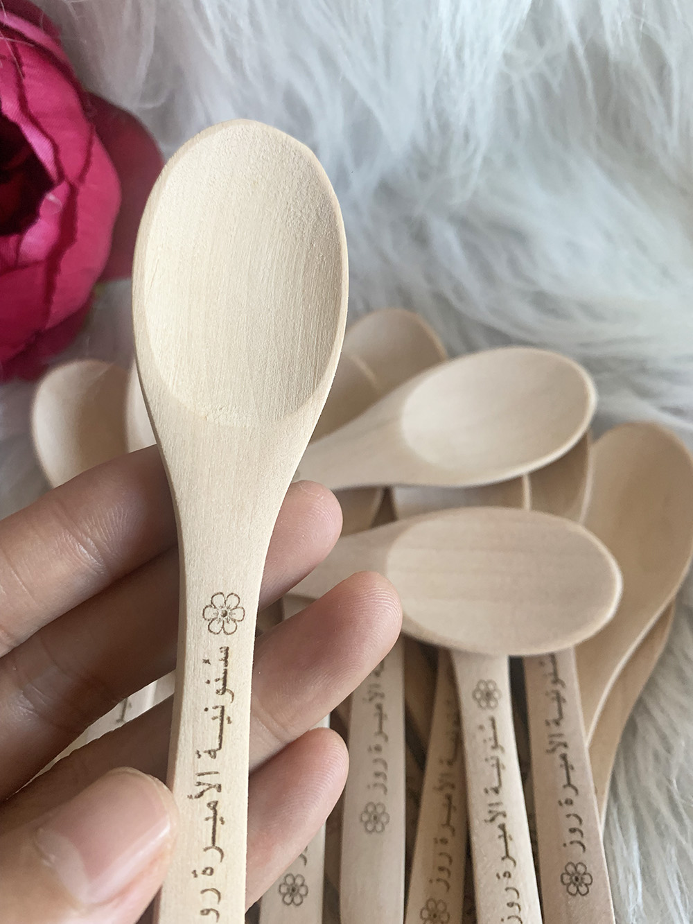 Custom Logo Wooden Spoon Honey - Woodworking Logos บทวิจารณ์และราคา
