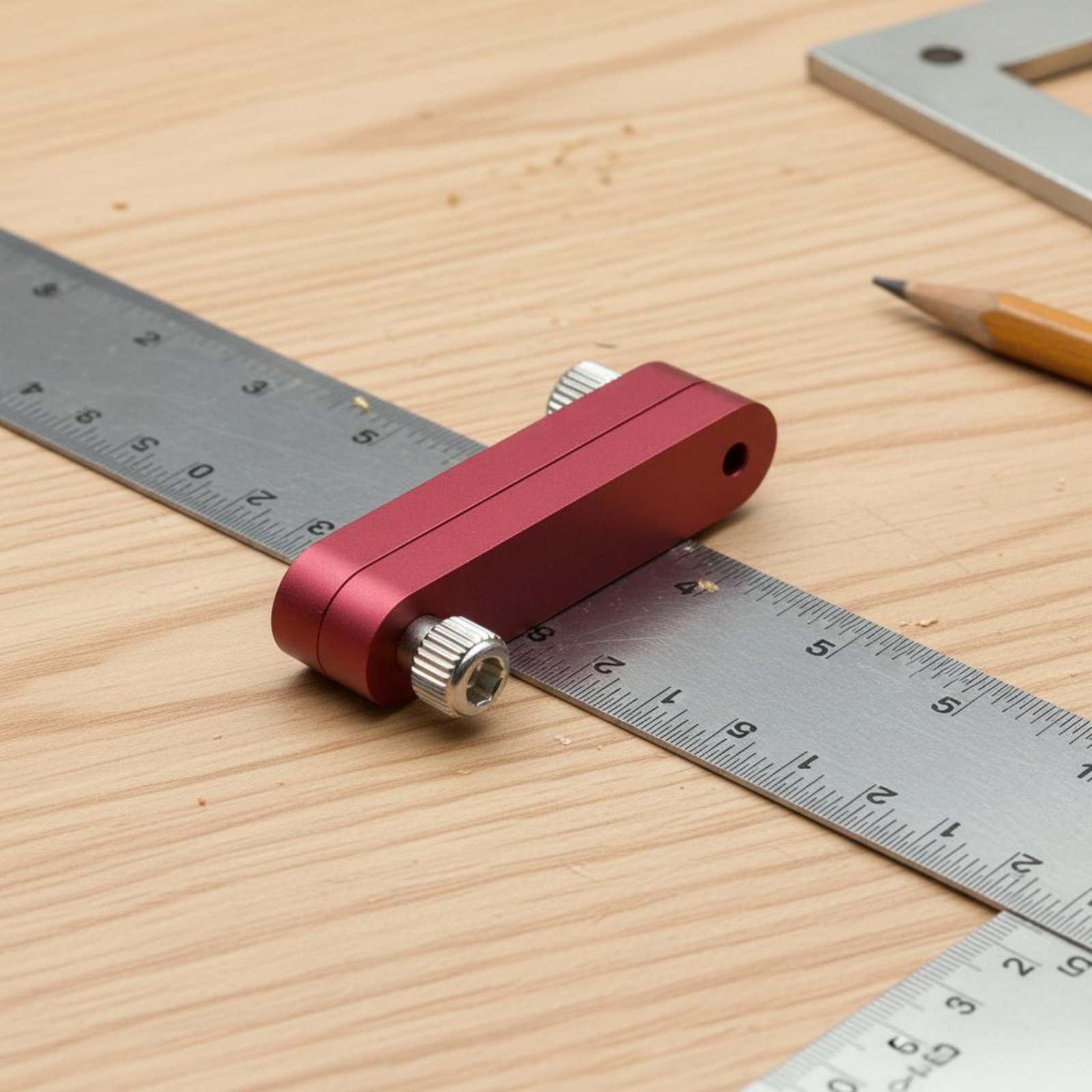 Woodworker's Ruler Stopper Adj - Woodworking Gauge บทวิจารณ์และราคา