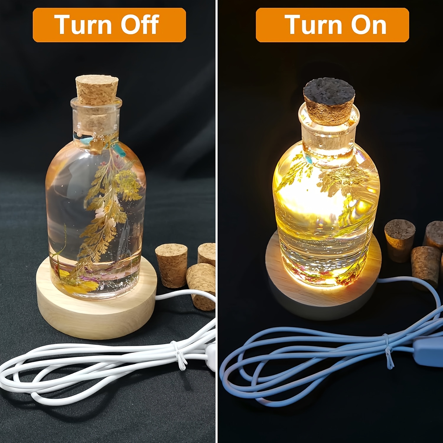 Drift Bottle Light Resin Mold  - Woodworking Resin บทวิจารณ์และราคา