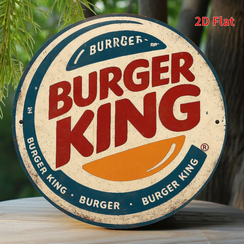 Burger King Retro wooden logo  - Woodworking Logos บทวิจารณ์และราคา