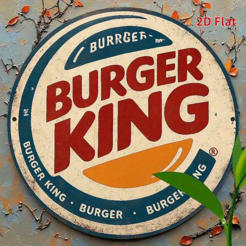 Burger King Retro wooden logo  - Woodworking Logos บทวิจารณ์และราคา