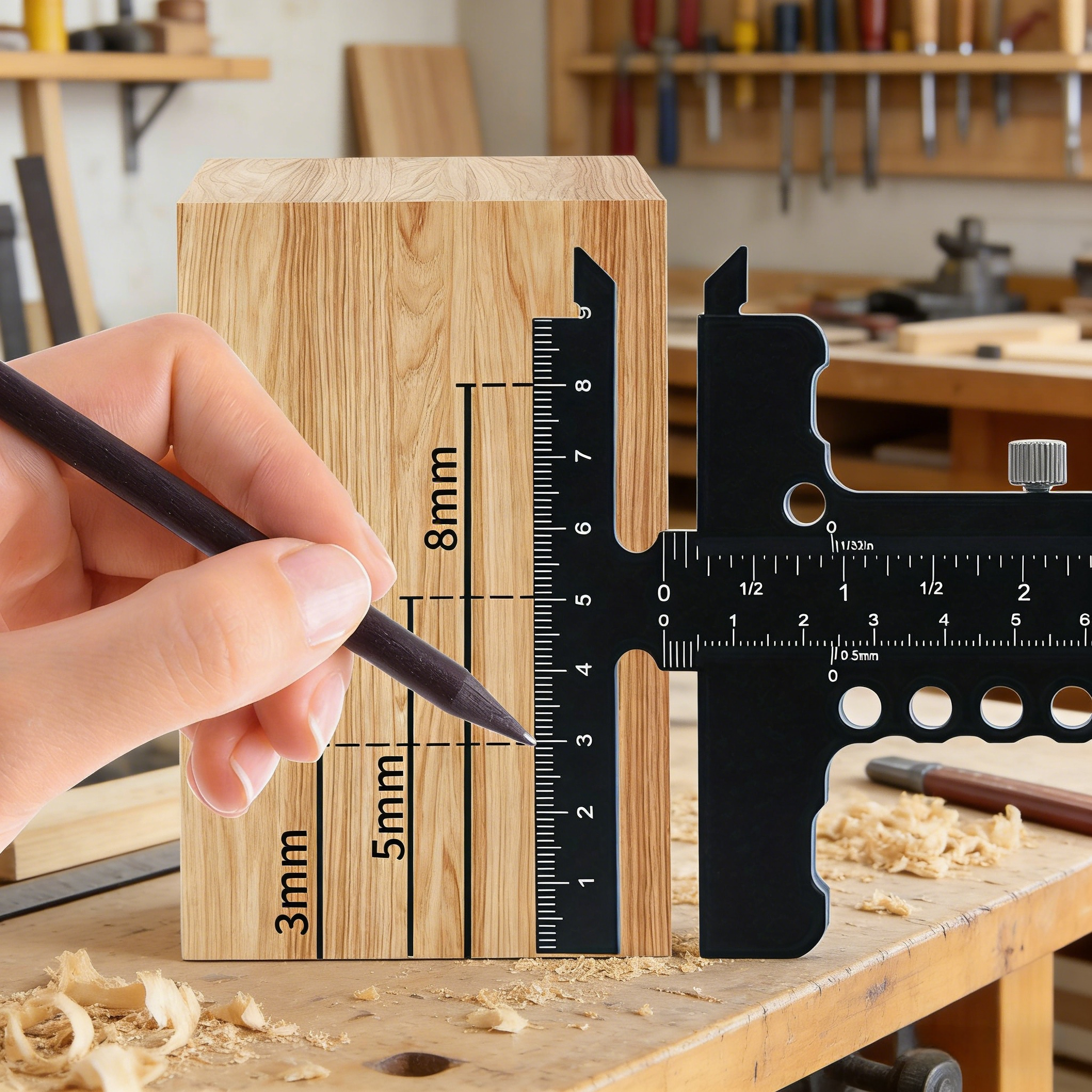 Aluminum Alloy T-Shaped Woodwo - Woodworking Gauge บทวิจารณ์และราคา