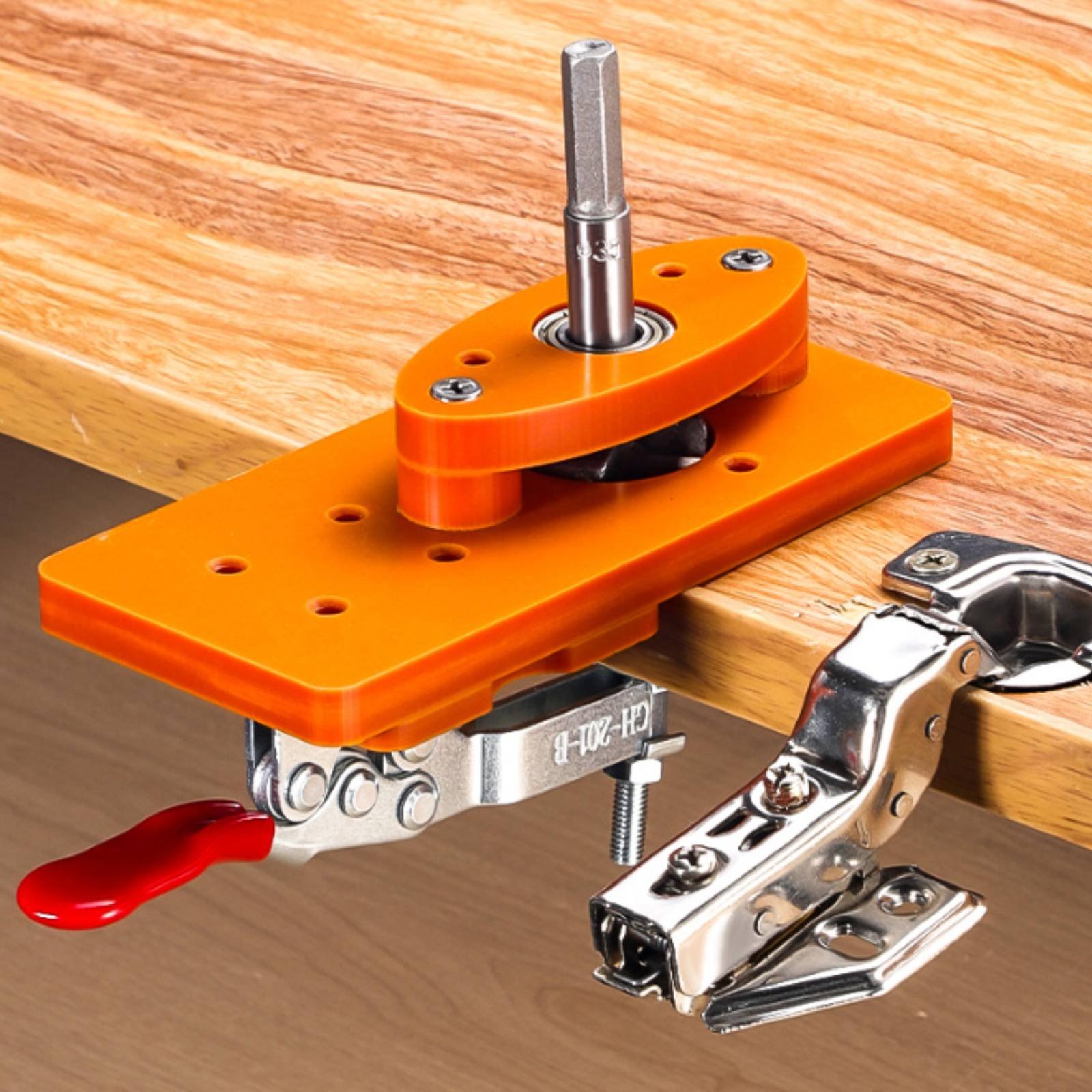 35mm Hinge Drilling Jig Long-L - Woodworking Class บทวิจารณ์และราคา
