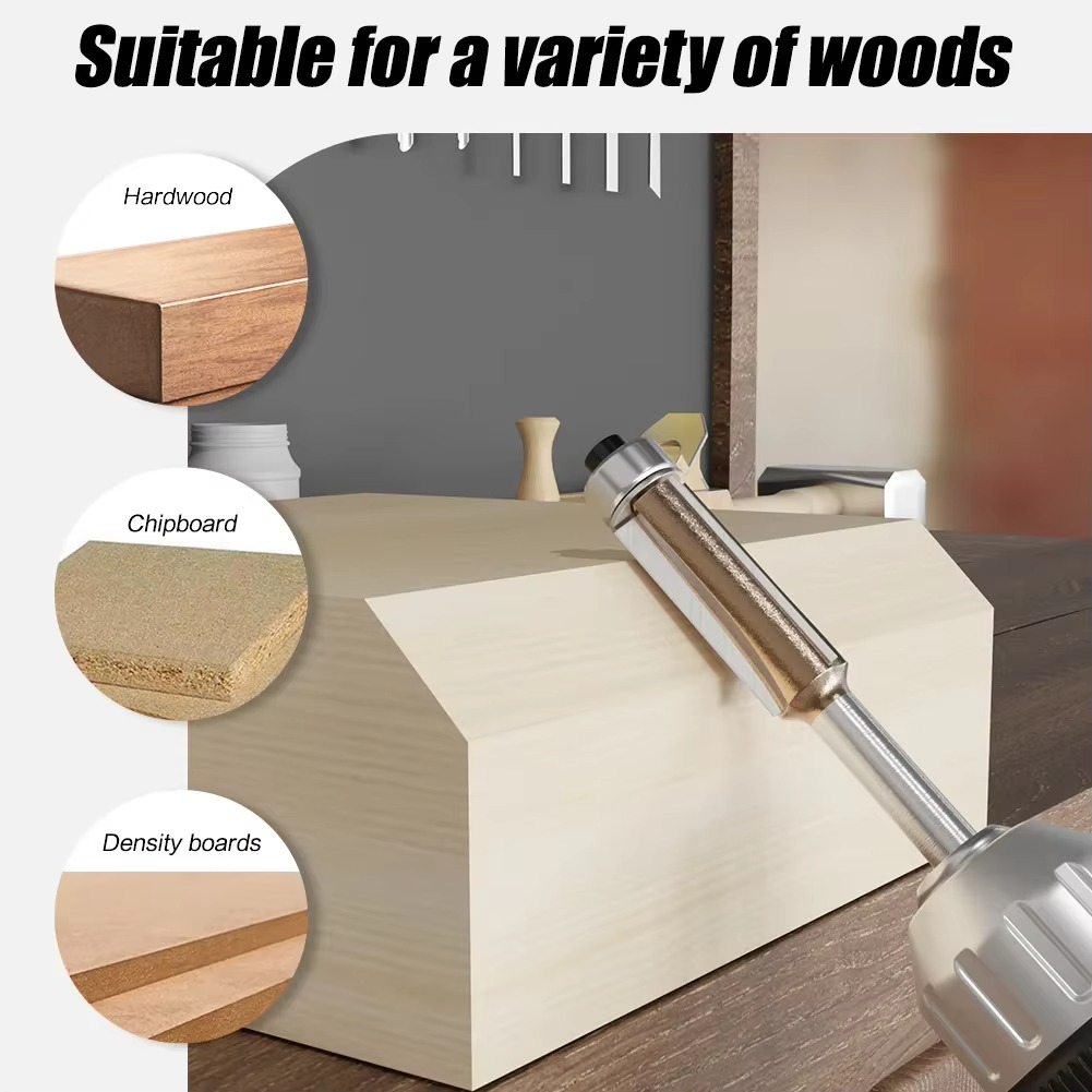 1 PC 6mm 1/4in Shank Z3 Flush  - Woodworking Nc บทวิจารณ์และราคา