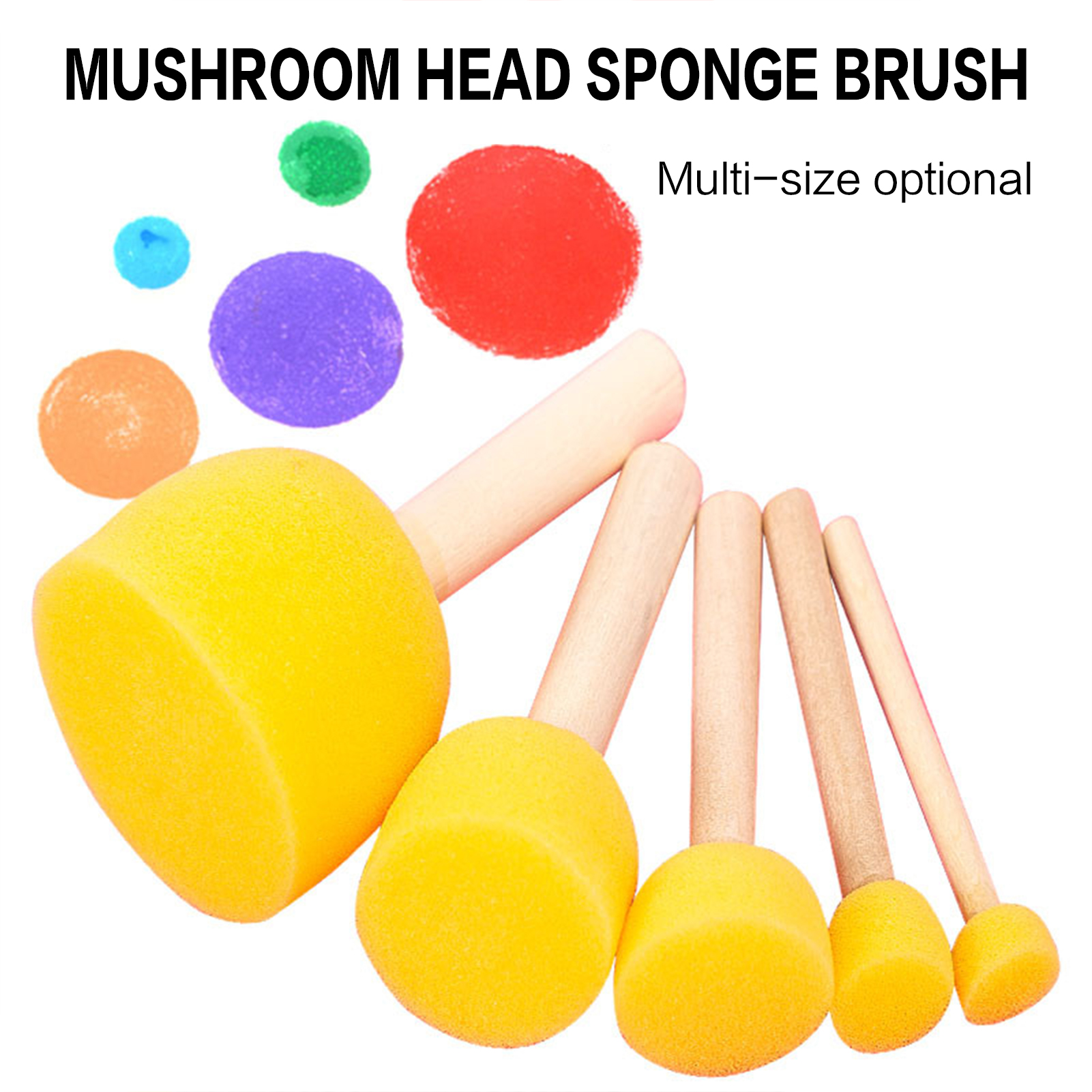 5pcs Round Stencil Sponge Wood - Woodworking For Kids บทวิจารณ์และราคา