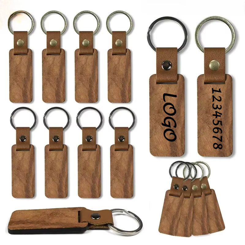 Laser Custom LOGO Wooden Keych - Woodworking Logos บทวิจารณ์และราคา