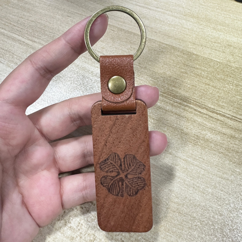 Laser Custom LOGO Wooden Keych - Woodworking Logos บทวิจารณ์และราคา