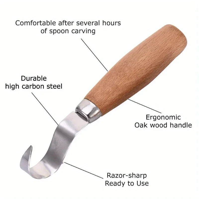 Wood Carving Knife Chisel Hook - Woodworking Class บทวิจารณ์และราคา
