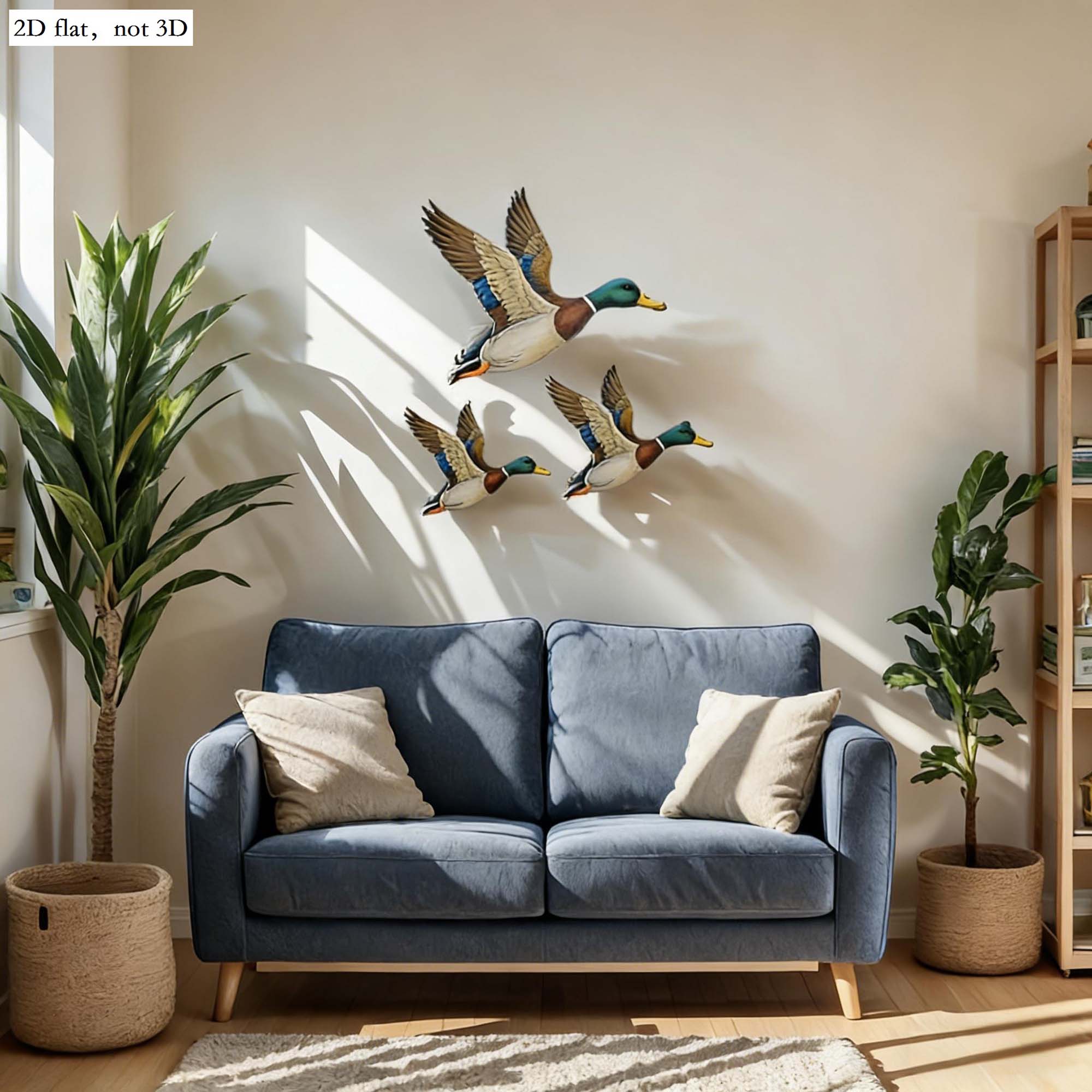 3Pcs Wild Duck Wall Arts Uniqu - Woodworking Resin บทวิจารณ์และราคา