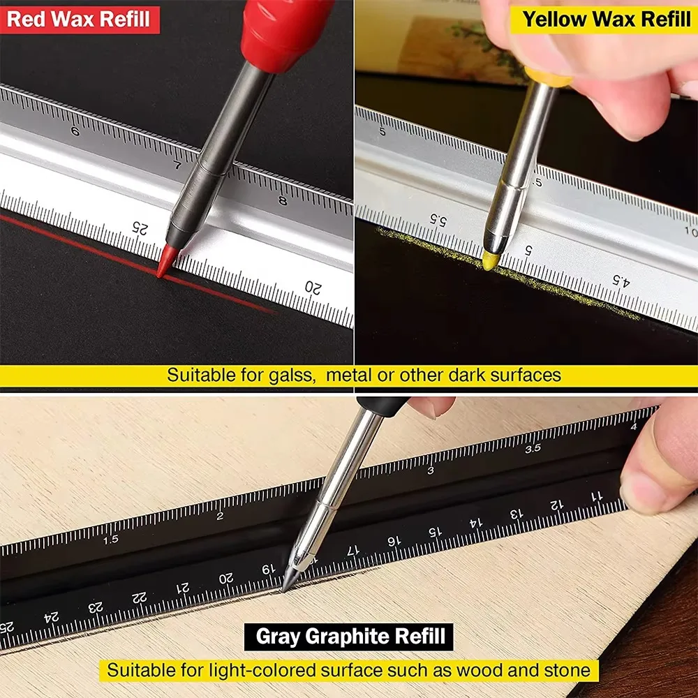 Solid Carpenter Pencil Set Woo - Woodworking Marking Knife บทวิจารณ์และราคา