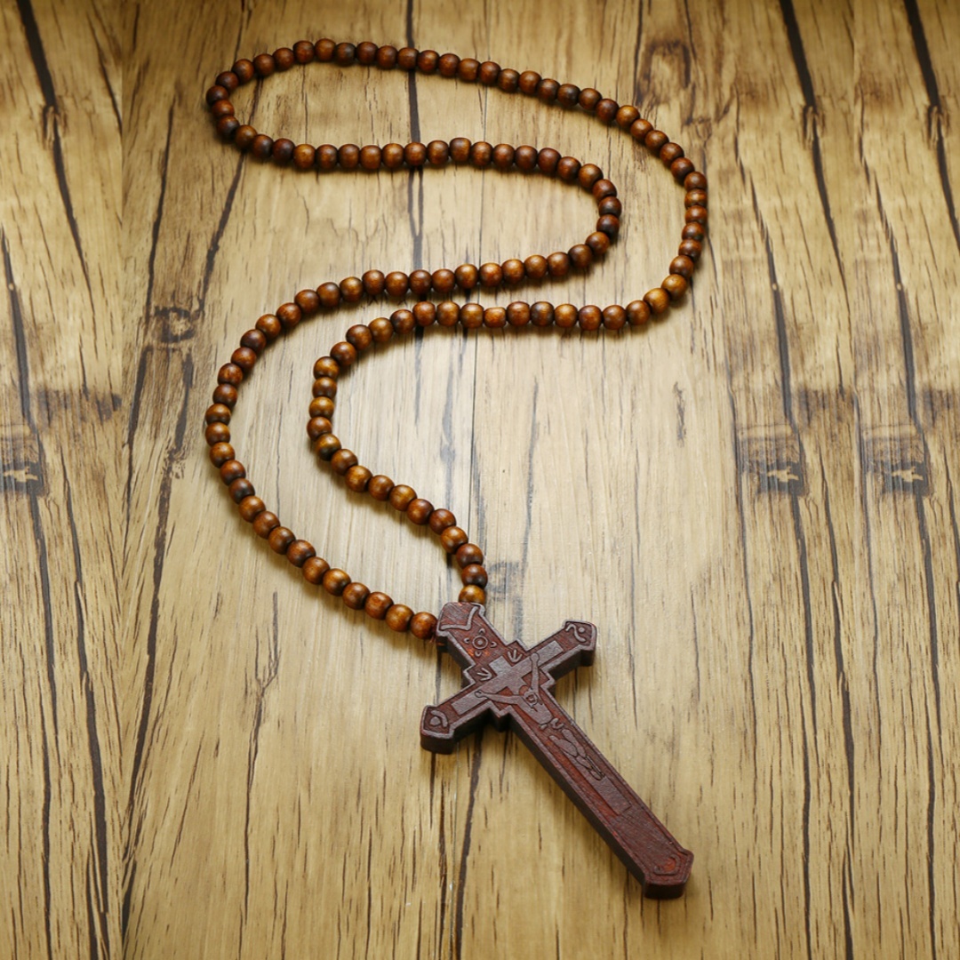Rosary Necklace Large Wood Jes - Woodworking Nc บทวิจารณ์และราคา