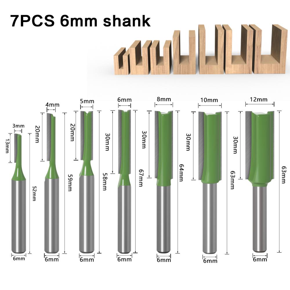 1-7pcs 6mm 1/4 inch Shank Sing - Woodworking Nc บทวิจารณ์และราคา