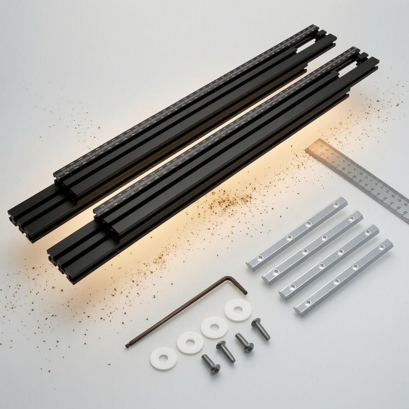 Routing Guide Tracks Metal Cut - Woodworking Kits บทวิจารณ์และราคา