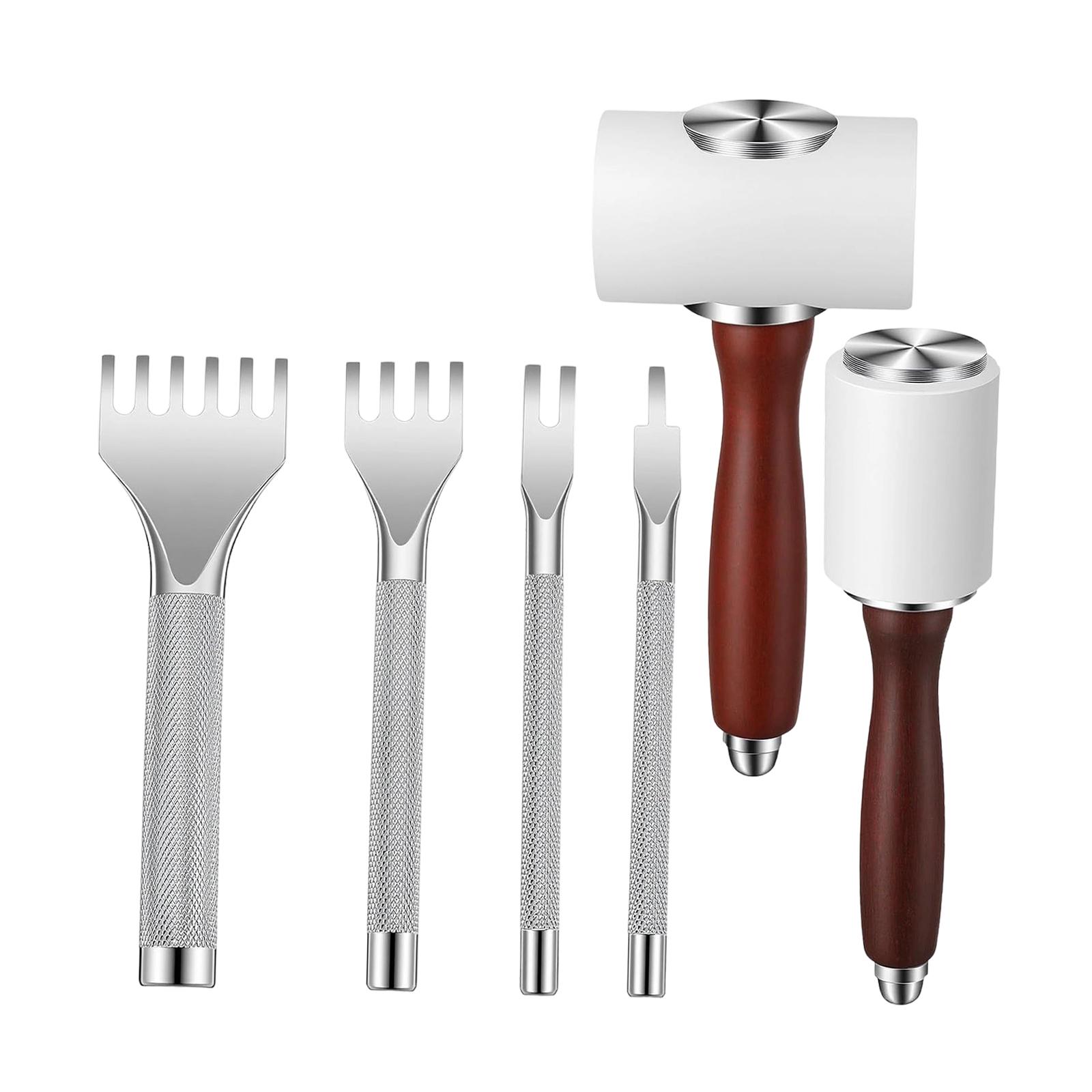 6x PU Leather Carving Hammer H - Wooden Mallet Carving บทวิจารณ์และราคา