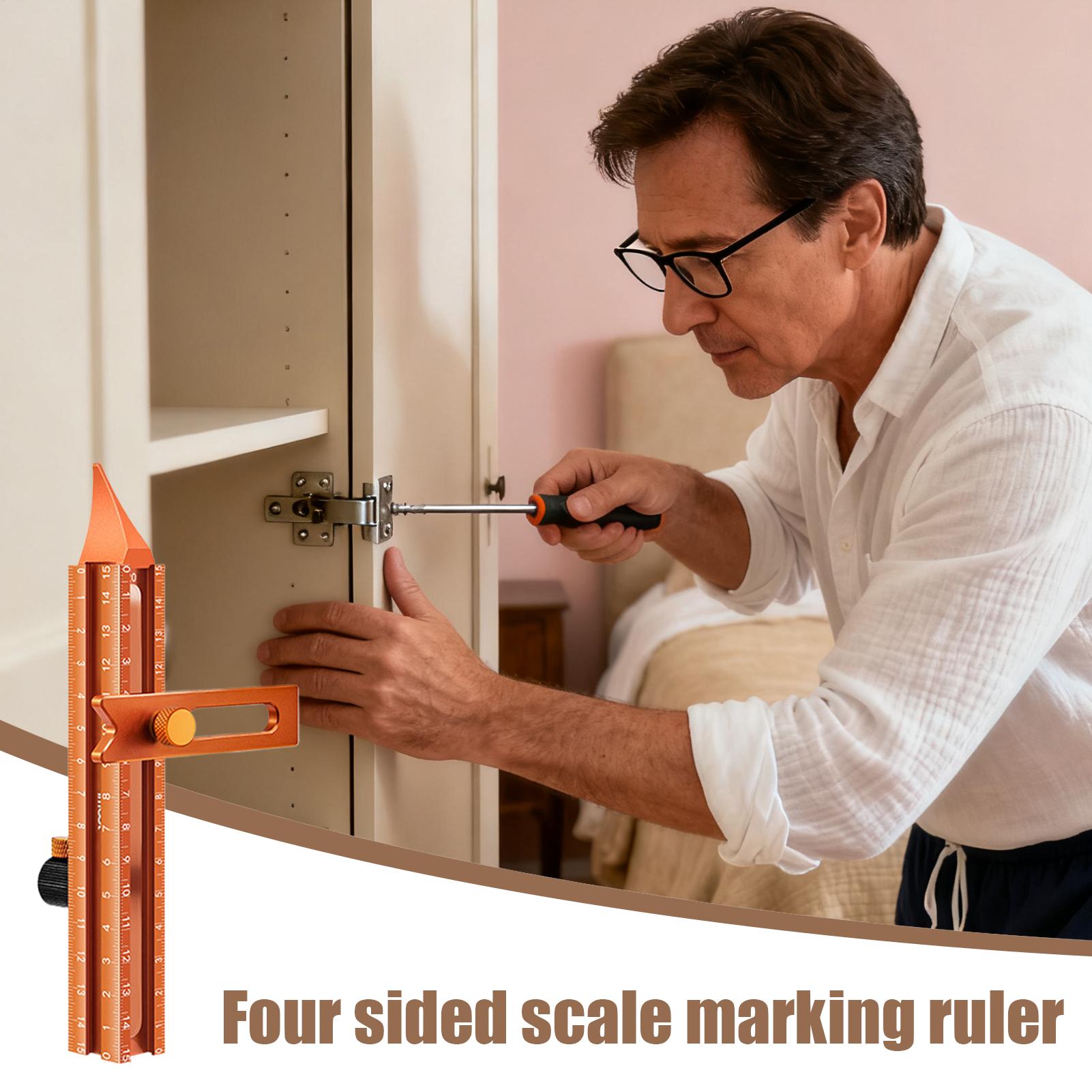 Wood Marking Tool 4-Sided Magn - Woodworking Gauge บทวิจารณ์และราคา