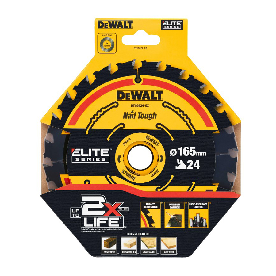 DEWALT DT10624-QZ 1/3pcs 24T C - Woodworking Tool บทวิจารณ์และราคา