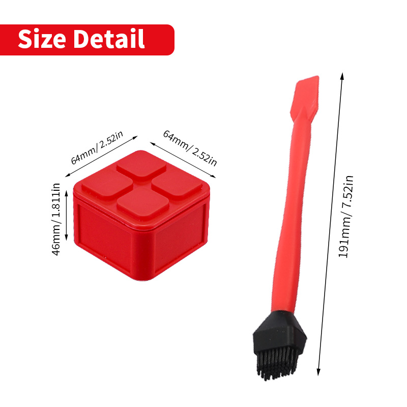 2pcs Silicone Glue Brush Kit W - Woodworking Glue Applicator บทวิจารณ์และราคา