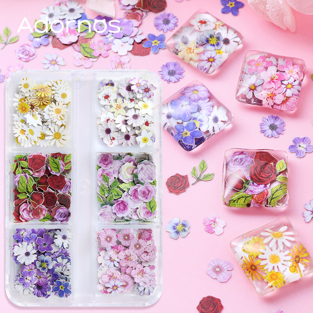 6 Grids Flowers Wood Pulp Chip - Woodworking Resin บทวิจารณ์และราคา