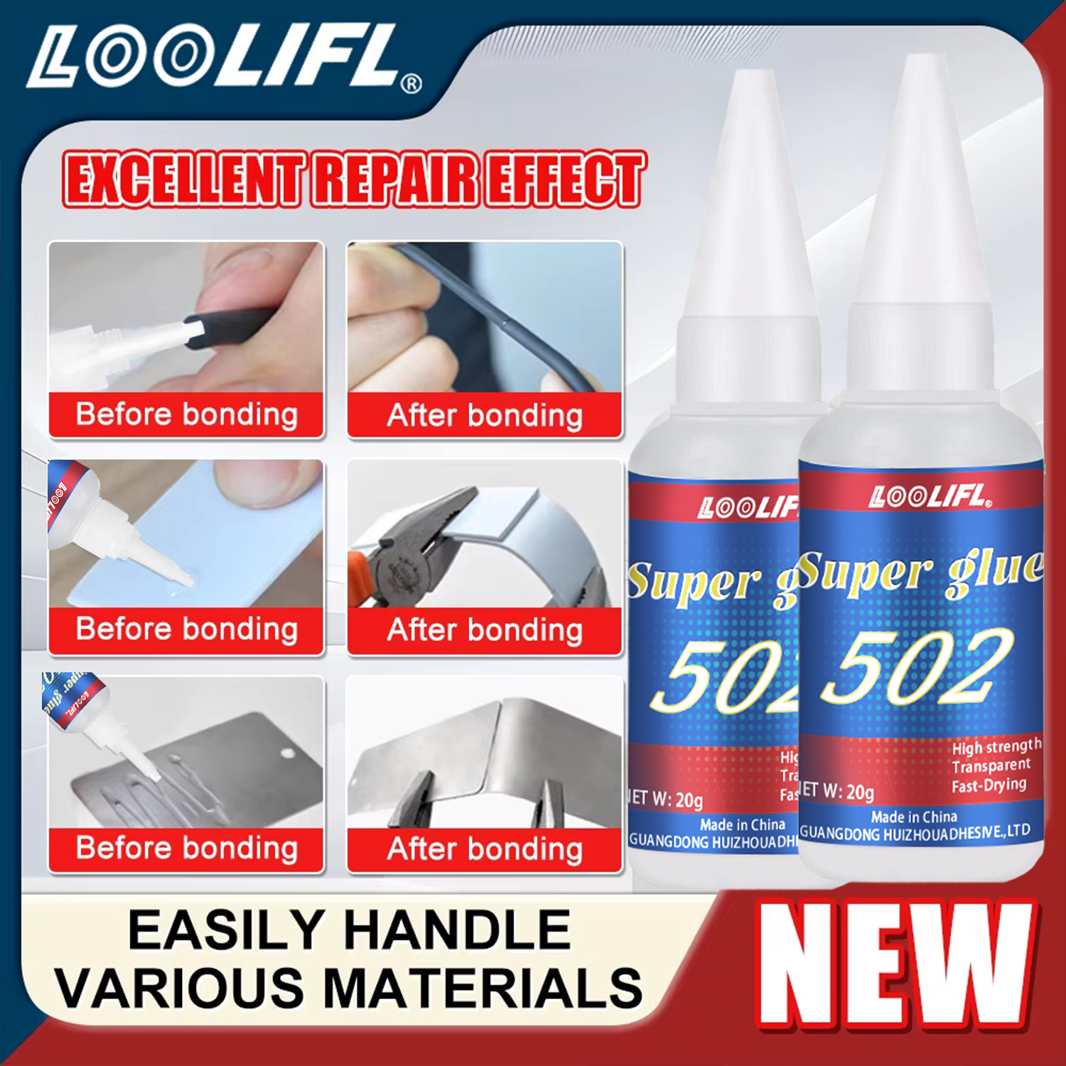 LOOLIFL 1-7pcs 502 Super Glue  - Woodworking Tool บทวิจารณ์และราคา