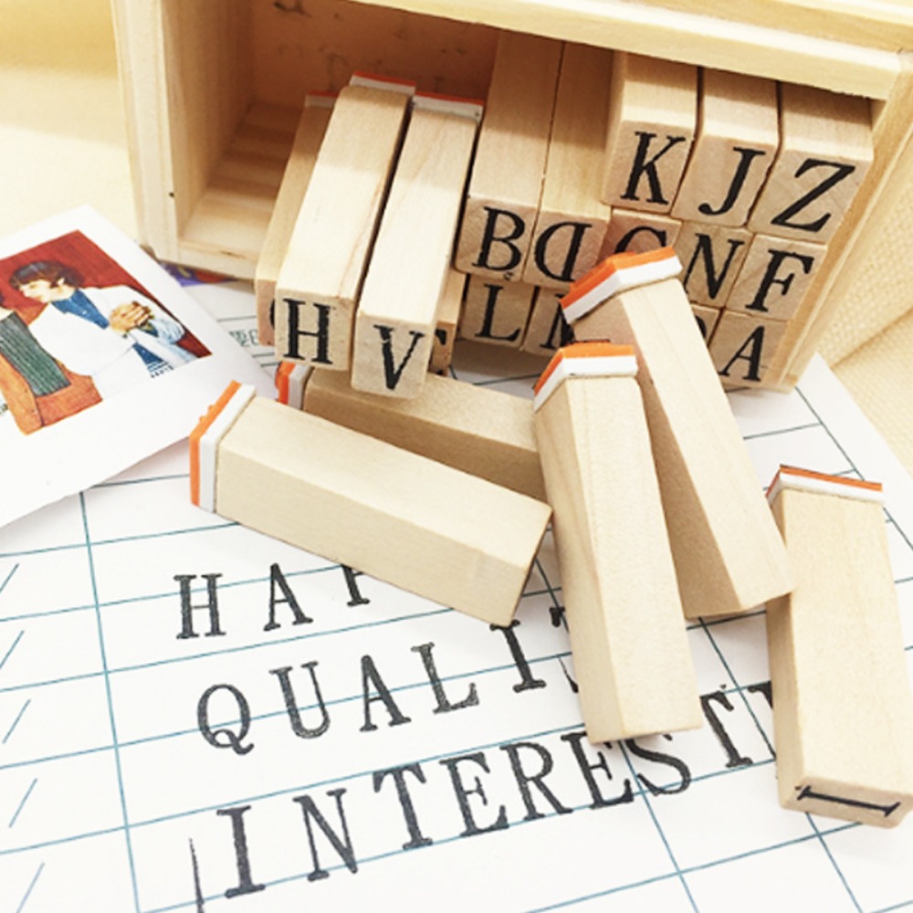 Wooden Alphabet & Number Stamp - Woodworking Logos บทวิจารณ์และราคา