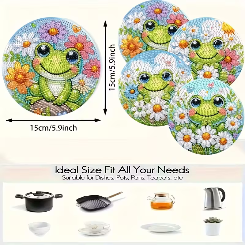 4-piece frog patterned wooden  - Woodworking Resin บทวิจารณ์และราคา